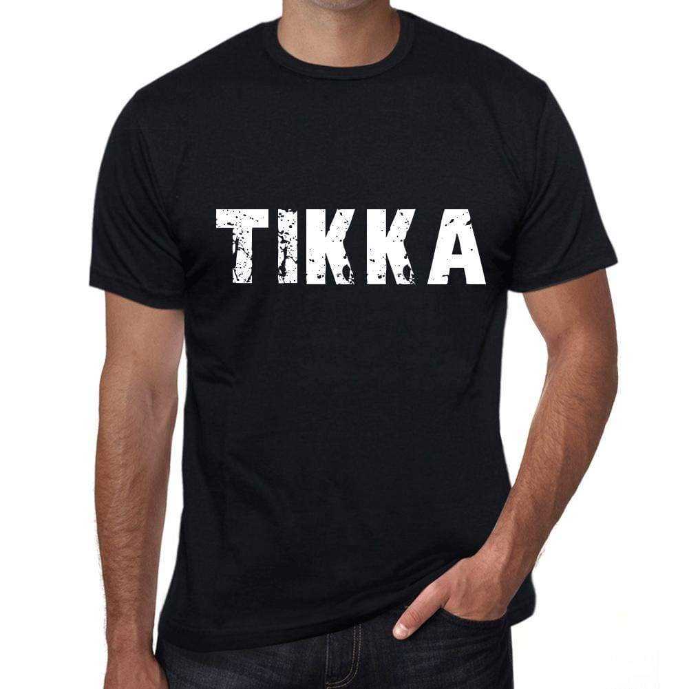 Tikka Mens Retro T Shirt Black Birthday Gift 00553 - Black / Xs - Casual