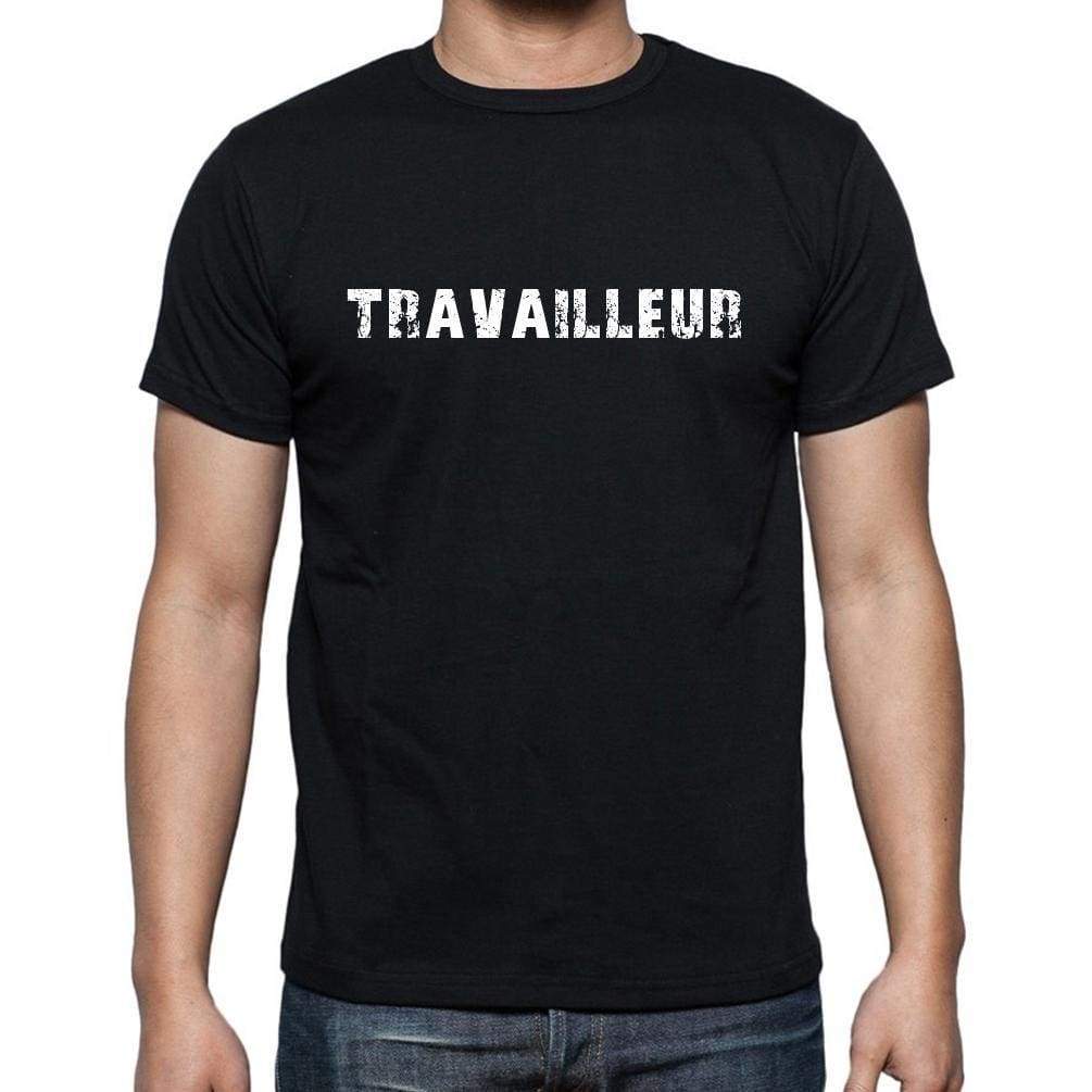 Travailleur French Dictionary Mens Short Sleeve Round Neck T-Shirt 00009 - Casual
