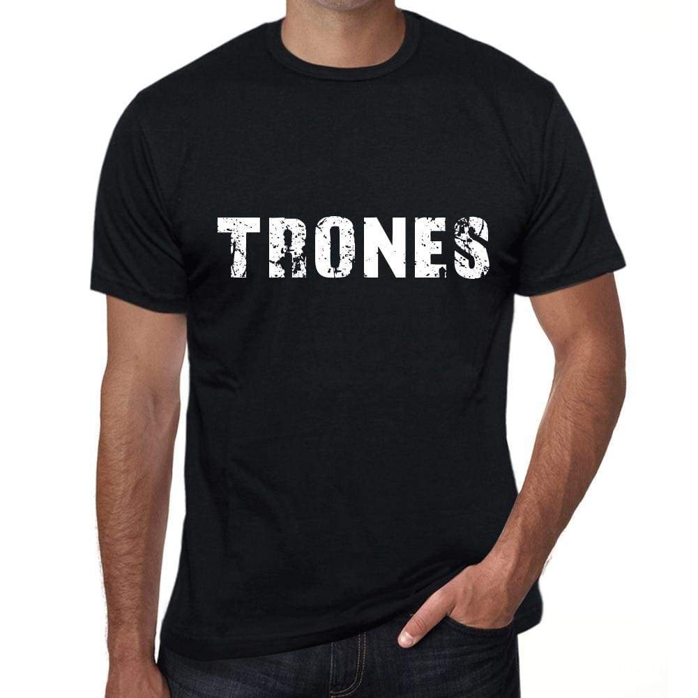 Trones Mens Vintage T Shirt Black Birthday Gift 00554 - Black / Xs - Casual