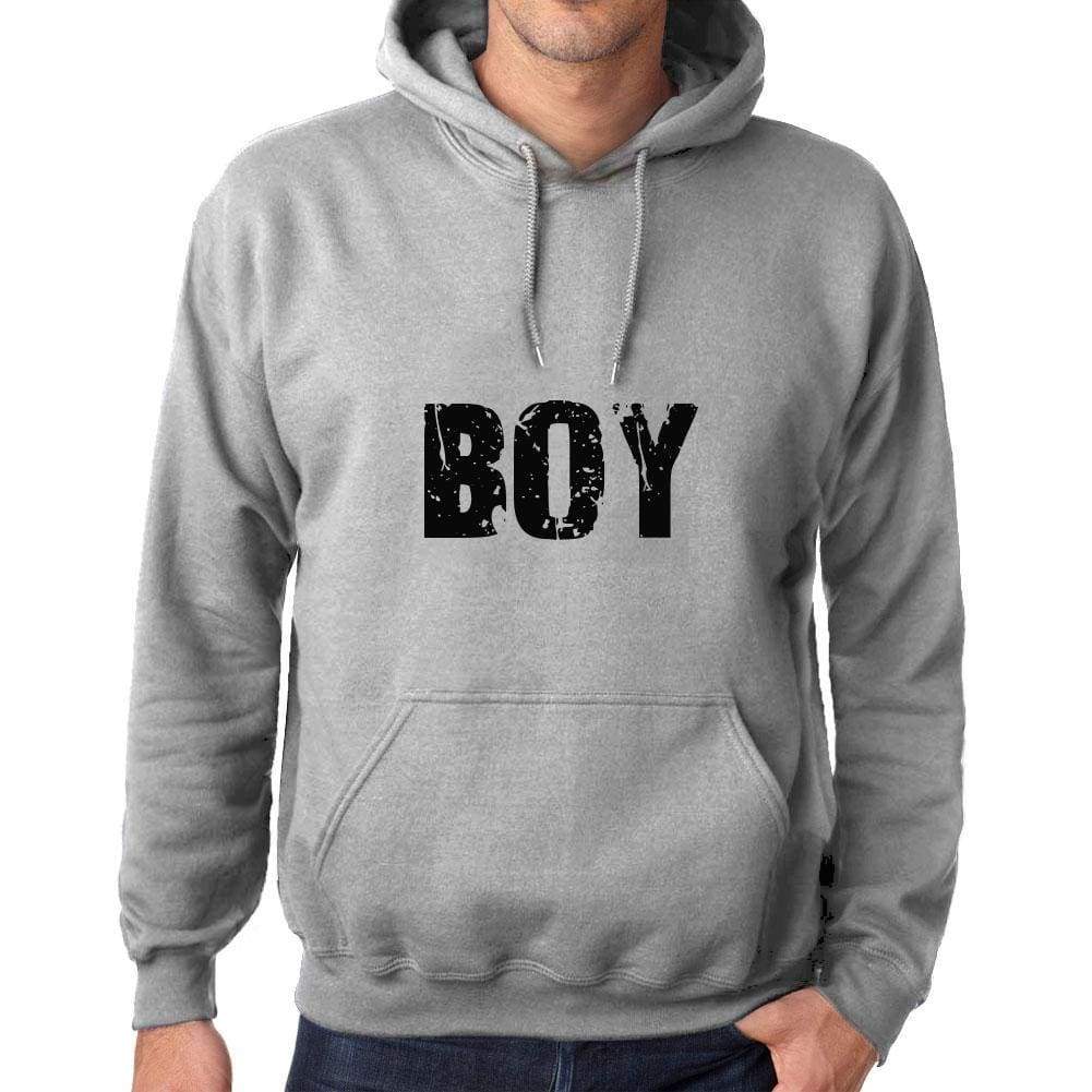 Unisex Printed Graphic Cotton Hoodie Popular Words Boy Grey Marl - Grey Marl / Xs / Cotton - Hoodies