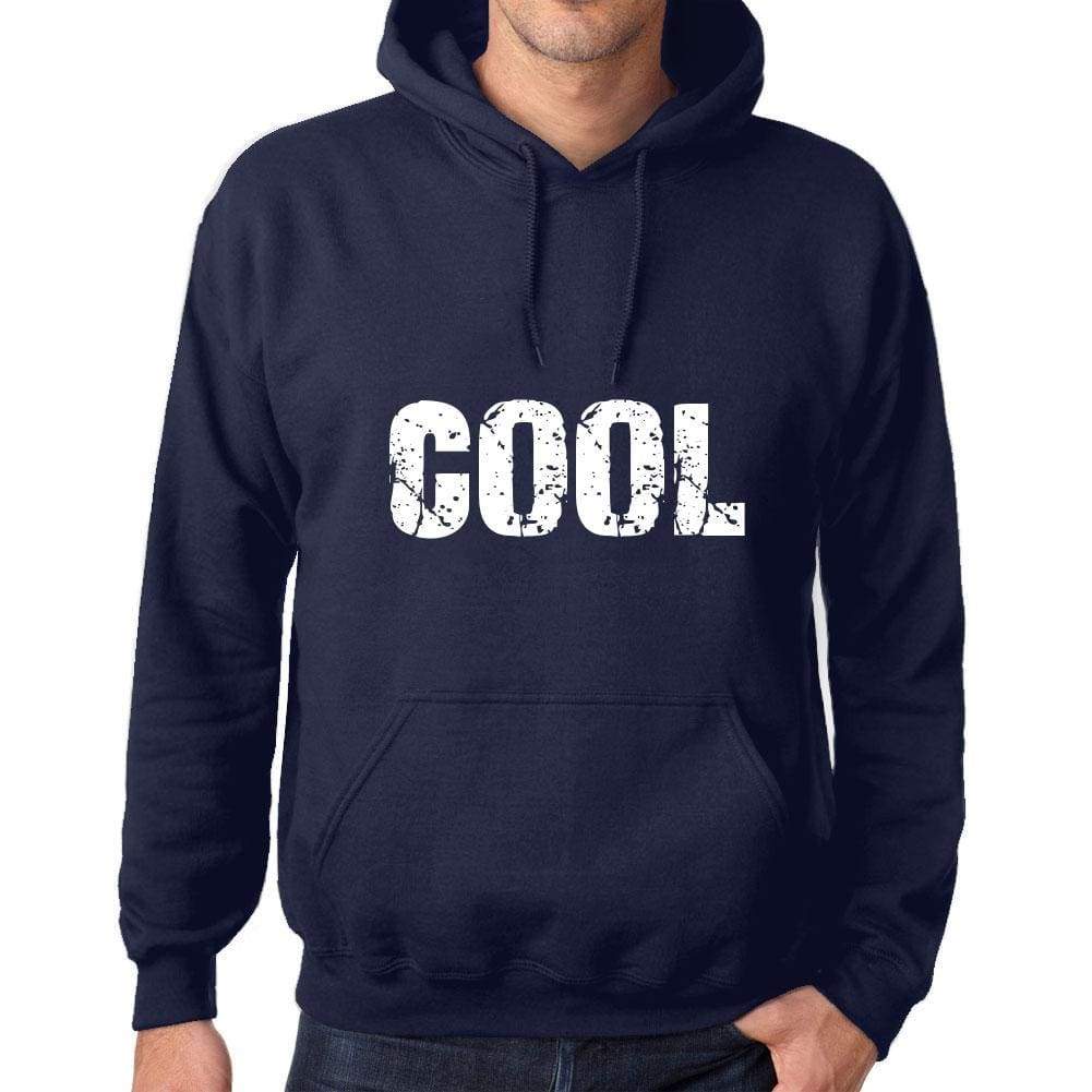 Unisex Printed Graphic Cotton Hoodie Popular Words Cool French Navy - French Navy / Xs / Cotton - Hoodies