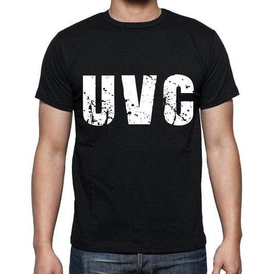 Uvc Men T Shirts Short Sleeve T Shirts Men Tee Shirts For Men Cotton Black 3 Letters - Casual