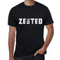 Zested Mens Vintage T Shirt Black Birthday Gift 00554 - Black / Xs - Casual