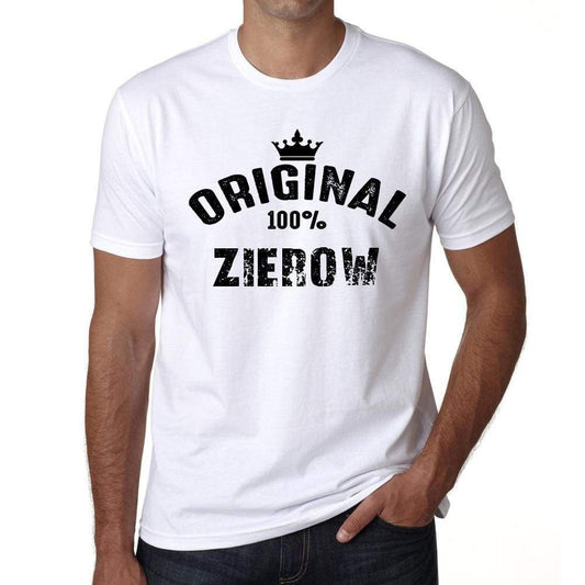Zierow 100% German City White Mens Short Sleeve Round Neck T-Shirt 00001 - Casual